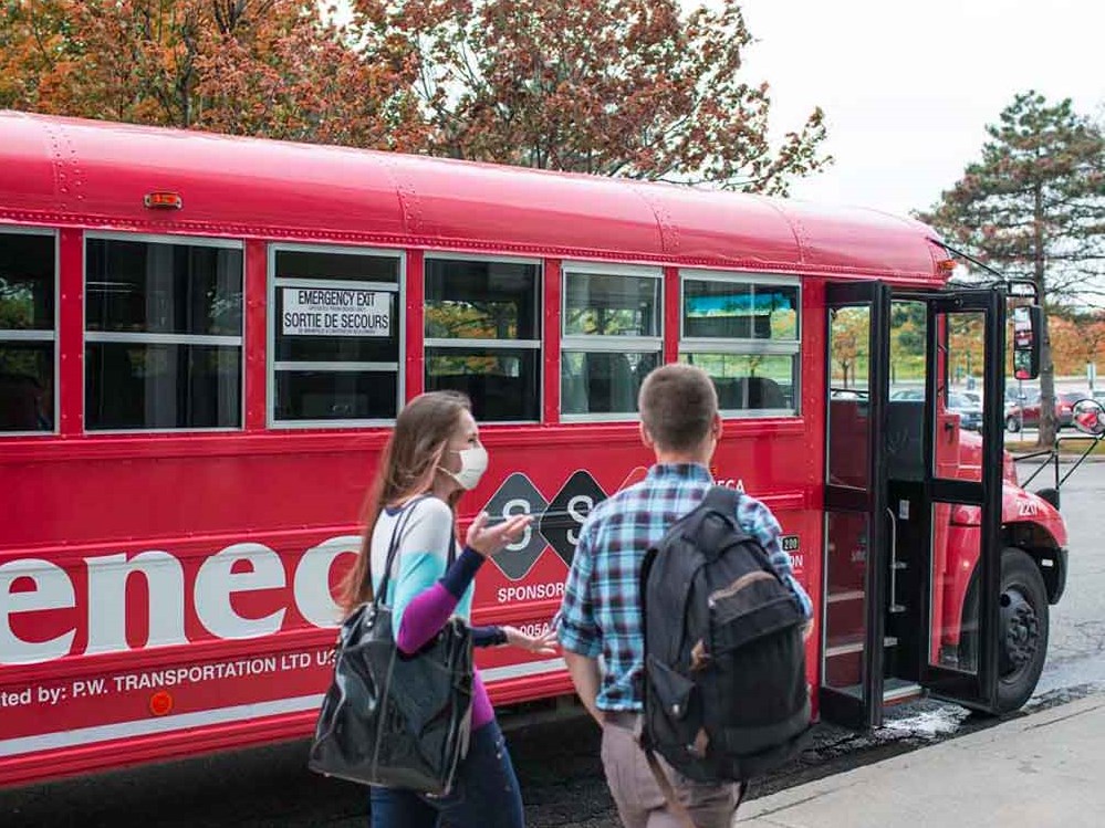 Seneca campus shuttle bus service now running