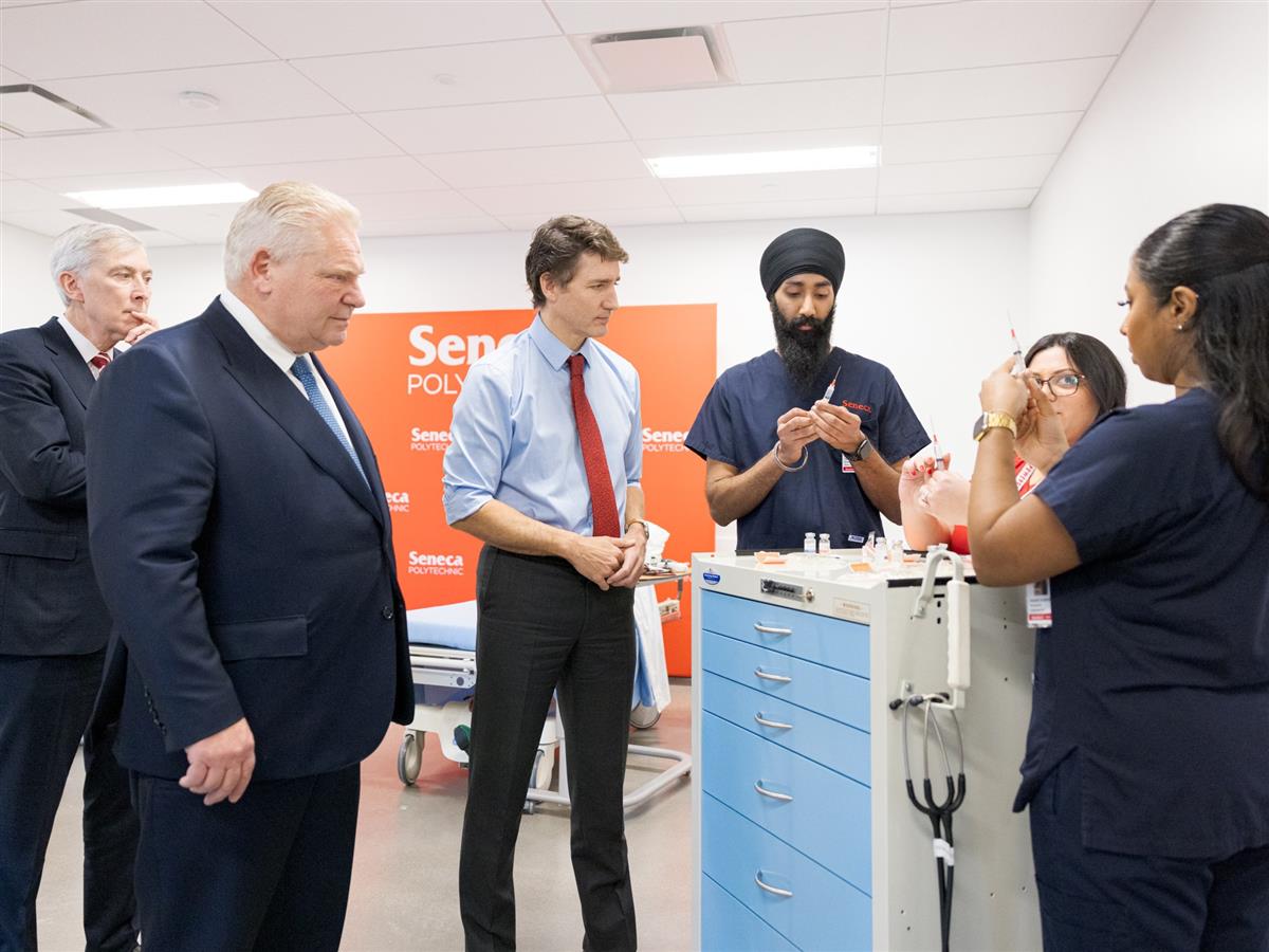Seneca hosts Prime Minister, Premier for historic announcement on health care