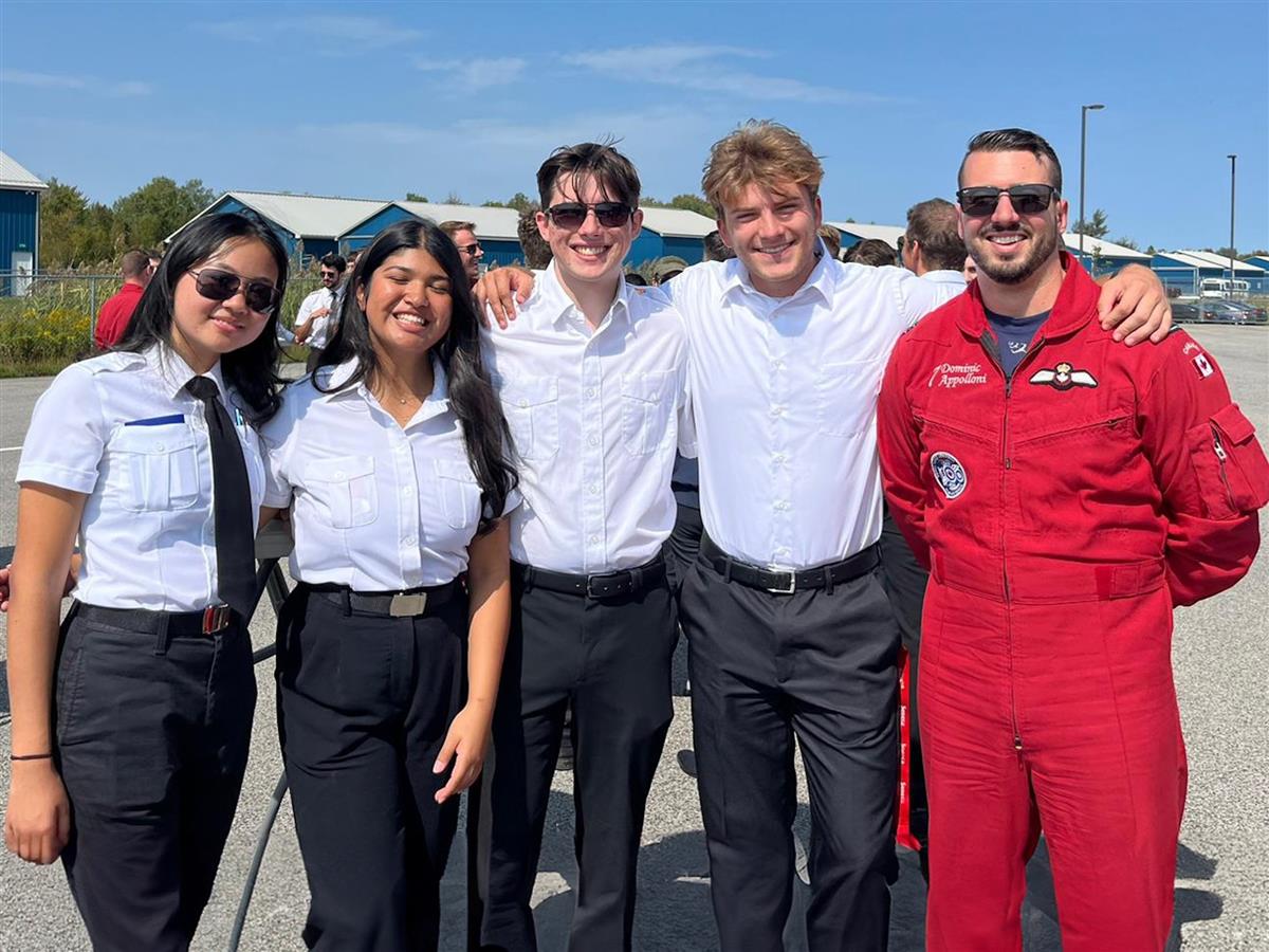 Snowbirds take flight at the Peterborough Airport