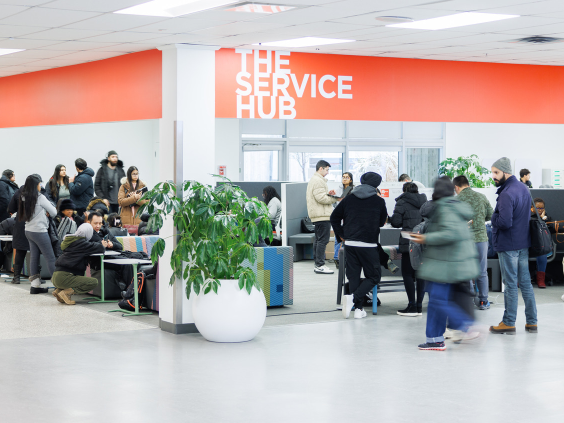 The Service Hub offering extended hours for in-person support during Winter 2026 Startup