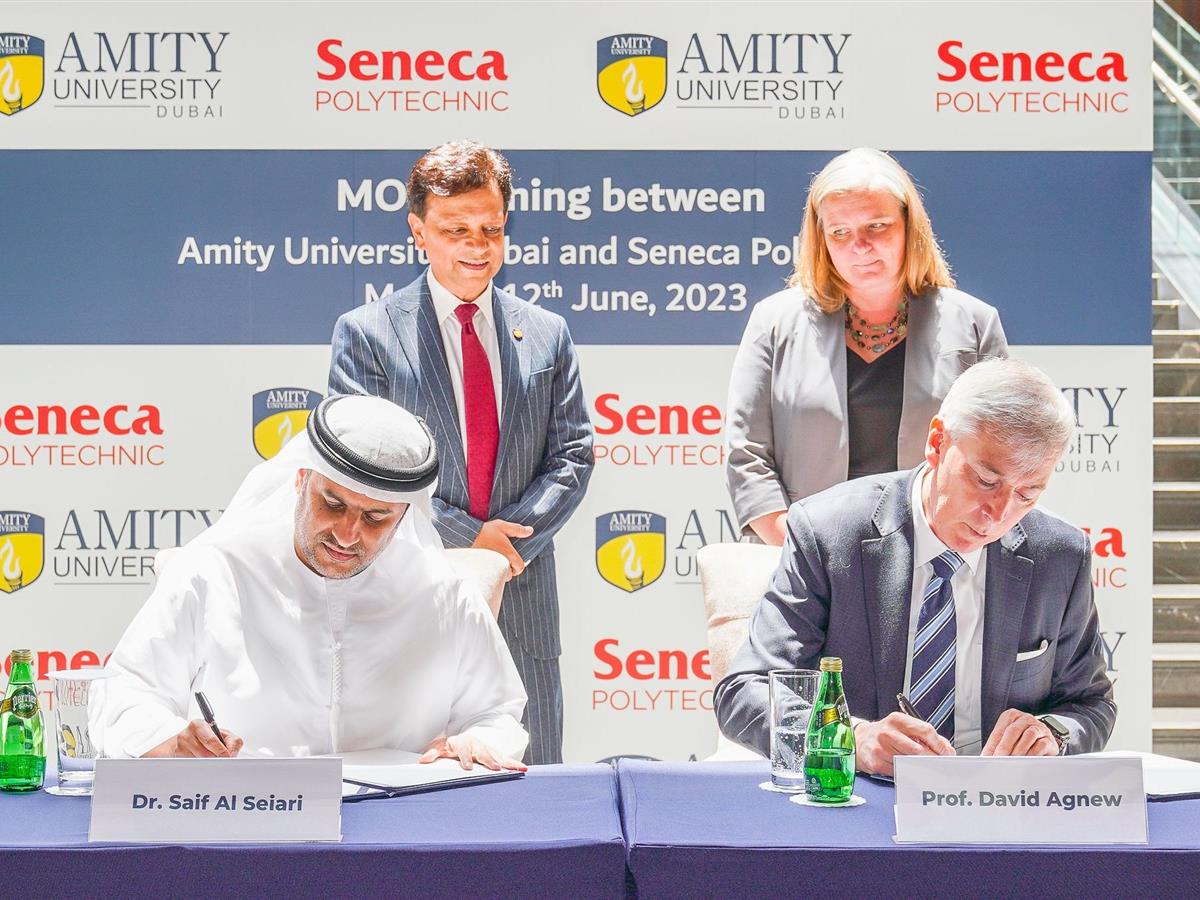 Seneca signs MOU with Amity University Dubai