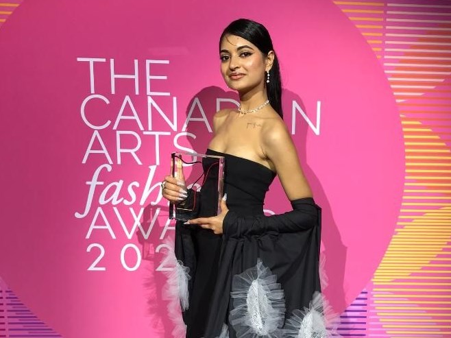 Seneca graduate Tia Kureshi wins big at the Canadian Arts & Fashion Awards