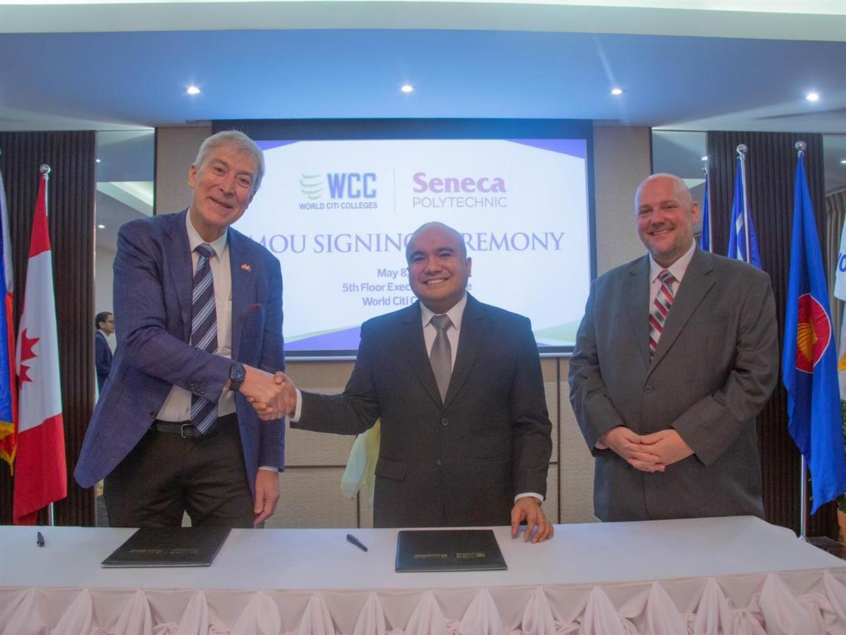 Seneca Polytechnic and World Citi Colleges sign MOU