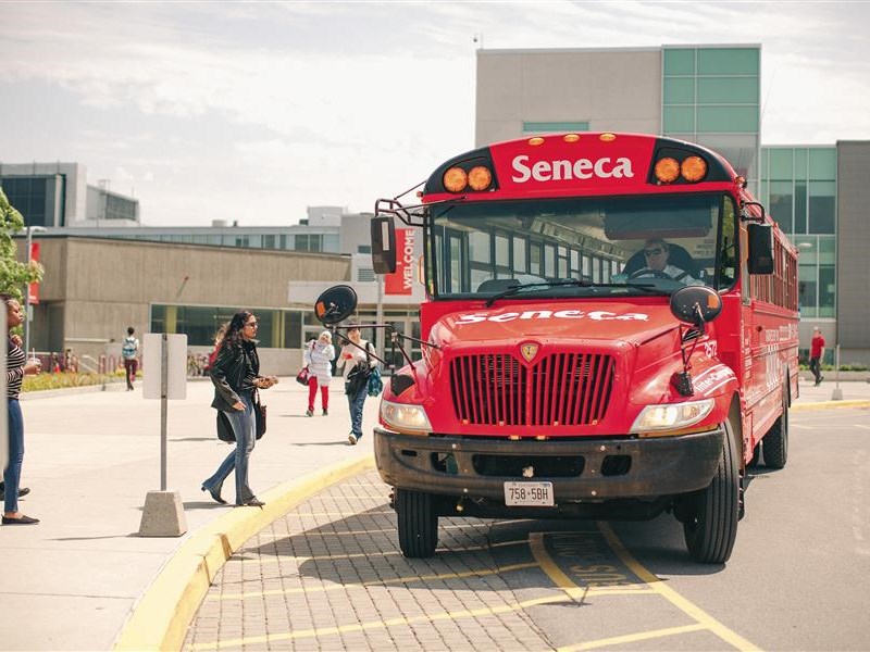 New Seneca@York campus shuttle pickup location