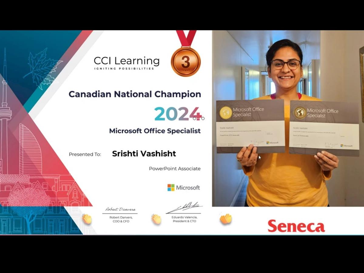 Student earns third place in national Microsoft Office competition