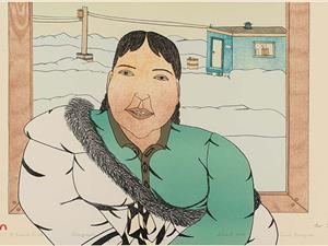 Annie Pootoogook was born in Kinngait (Cape Dorset), NU, in 1969 to a family of artists. Pootoogook’s rise to prominence in the Canadian and international contemporary art scenes was swift. She went from being relatively unknown (with the exception of her community) in the early 2000s to having a solo exhibition at the Power Plant in Toronto, ON in 2006 - the first dedicated to an Inuit artist in the institution’s history. Pootoogook's drawings, including "A Friend Visits", provide clever, humorous and tender insights into her daily life.