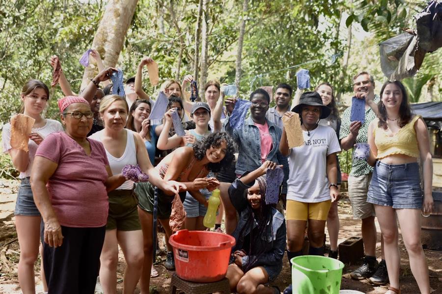 In May 2023, Fashion students travelled to Costa Rica to learn from local master artisans, and gain first-hand experience in a sustainable industry.
