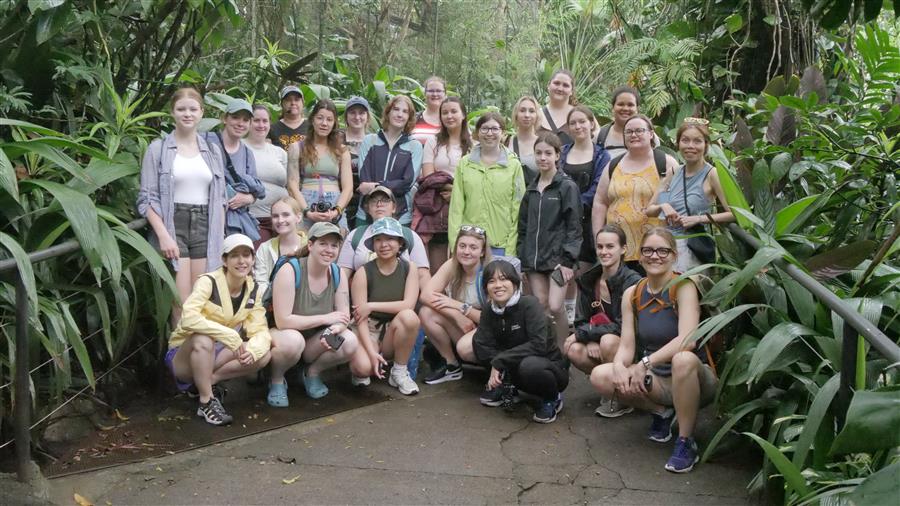 In May 2023, VTE students visited Costa Rica, learned about animal rescue centers, and domestic and exotic species in the local context.