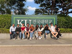 In May 2023, a group of students travelled to Konkuk University (Seoul, South Korea) to learn about culture and language while earning a general education credit.