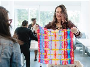 Pride Month was celebrated in part with a tie-dye and bracelet-making workshop.