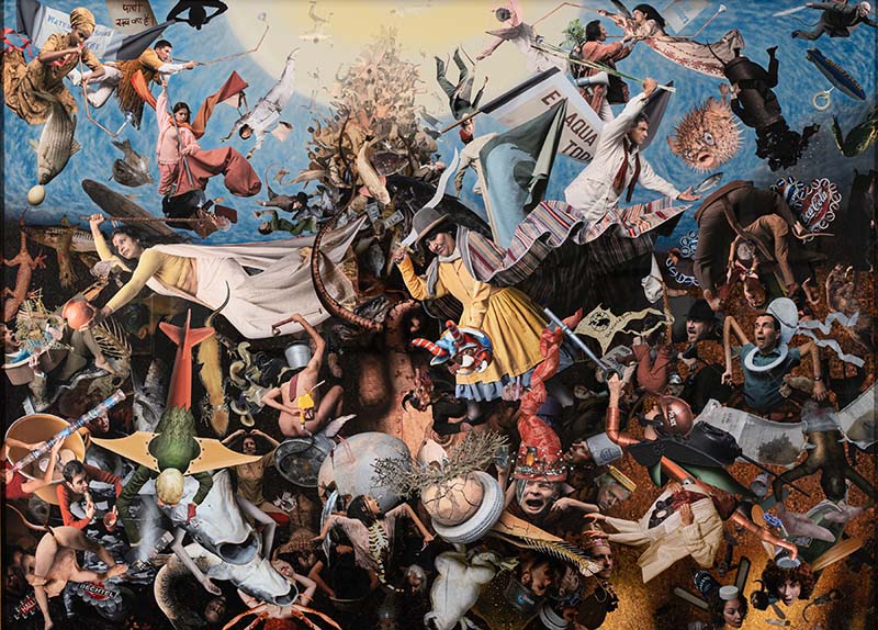In &quot;The Fall of Water&quot;, a secular reworking of Pieter Brueghel’s painting &quot;The Fall of the Rebel Angels&quot;, a Andean peasant woman, representing grassroots activism and the fight against water privatization in Cochabamba, Bolivia, replaces Brueghel’s St. Michael in beating down the bourgeois elite—the banksters, industrial polluters, politicians and eco-exploiters--who would privatize water rights and produce environmental disaster: Bechtel, Thames Water, and the World Bank to name a few. In the apocalyptic vision of artist/activists Carole Cond&#233; and Karl Beveridge, the self-serving arrogance of the Rupert Murdochs of this world will not be punished by divine agency but rather by the real rebel angels-- organized labour and other world-wide activists--taking direct political action.